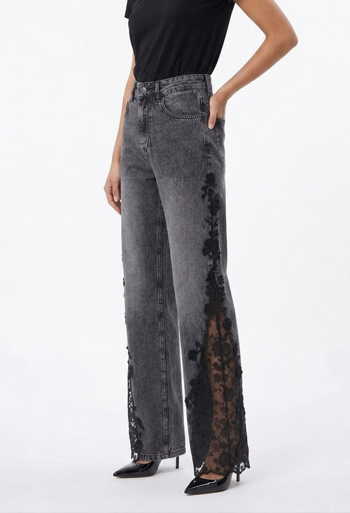 Lace pants (jeans)