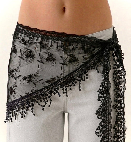 Lace scarf (fringe tulle)