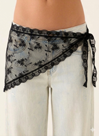 Lace scarf (mesh tulle)