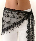 Lace scarf (fringe tulle)