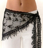 Lace scarf (fringe tulle)