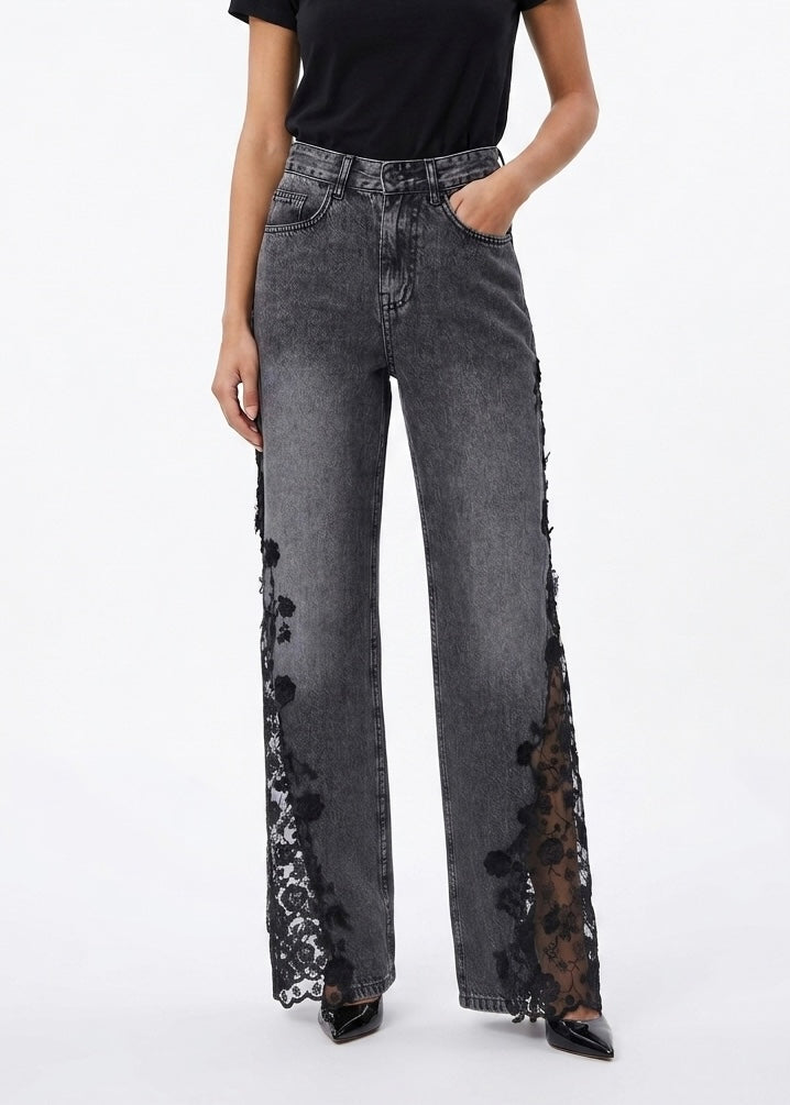 Lace pants (jeans)