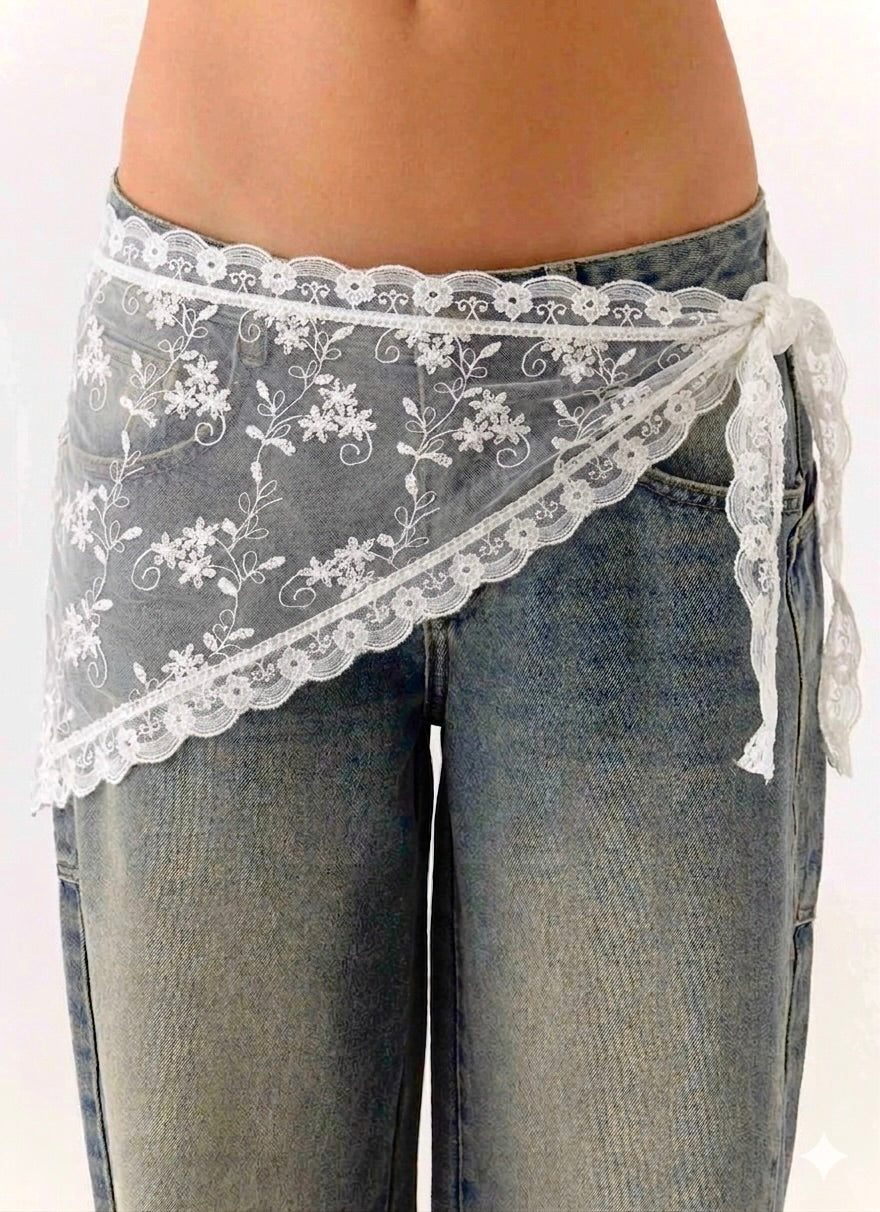 Lace scarf (mesh tulle)