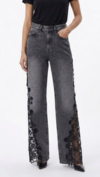 Lace pants (jeans)