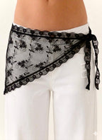 Lace scarf (mesh tulle)